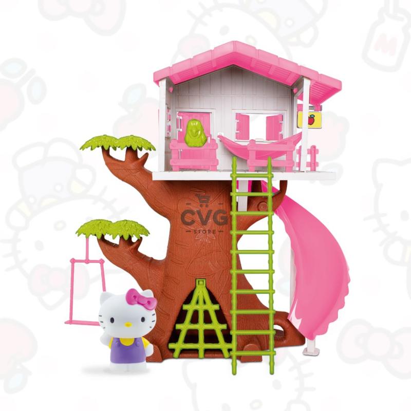 Playset Casa na Árvore da Hello Kitty Brinquedo Infantil Samba